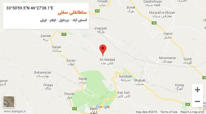 روستای سلطانقلی سفلی بر روی نقشه