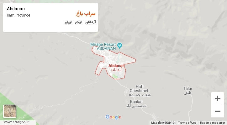 دهستان سراب باغ بر روی نقشه