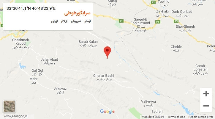 روستای سرابگورطوطی بر روی نقشه