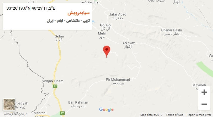 روستای سیابدرویش بر روی نقشه