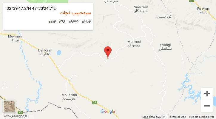 روستای سیدحبیب نجات بر روی نقشه