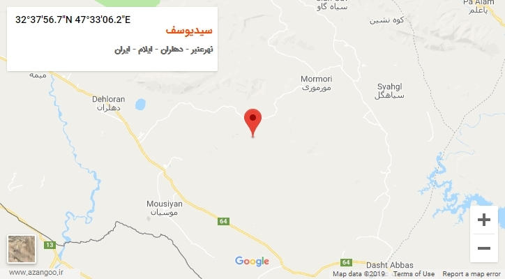 روستای سیدیوسف بر روی نقشه