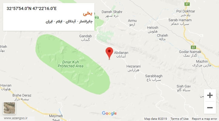 روستای یخی بر روی نقشه