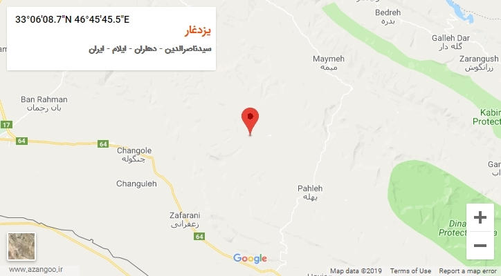 روستای یزدغار بر روی نقشه