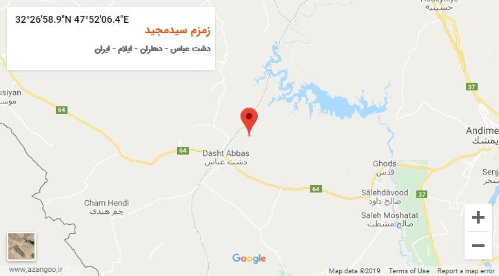 روستای زمزم سیدمجید بر روی نقشه