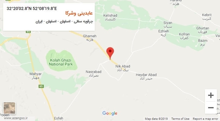 روستای عابدینی وشرکا بر روی نقشه