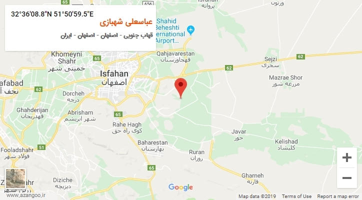 روستای عباسعلی شهبازی بر روی نقشه