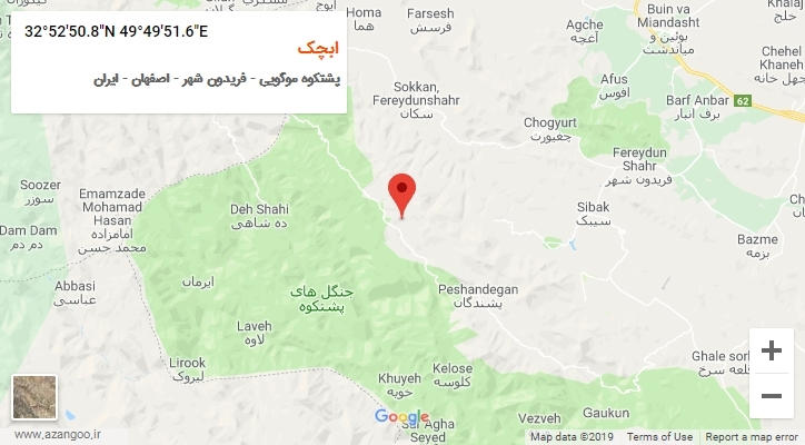 روستای ابچک بر روی نقشه