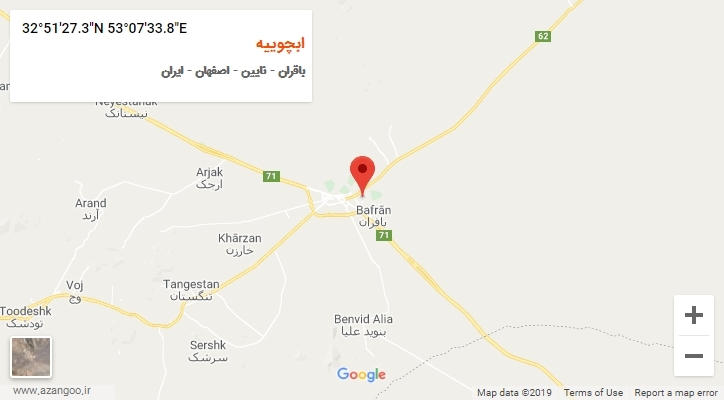 روستای ابچوییه بر روی نقشه