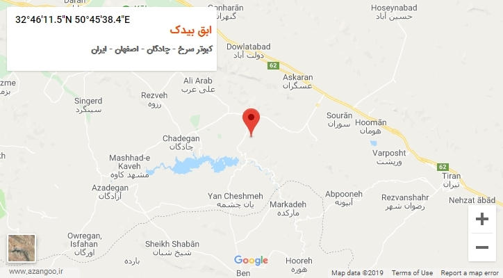 روستای ابق بیدک بر روی نقشه