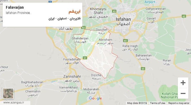 دهستان ابریشم بر روی نقشه