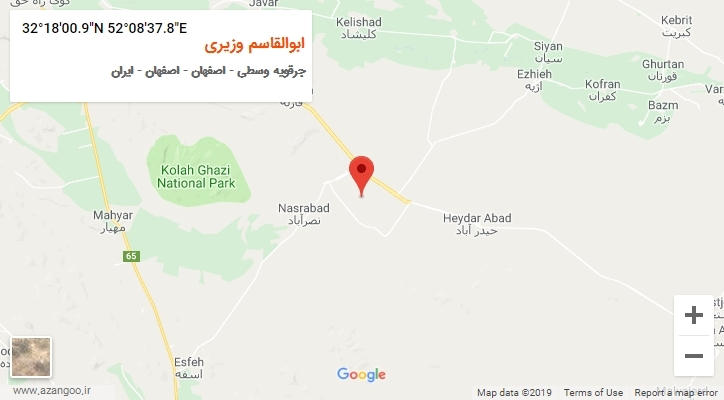 روستای ابوالقاسم وزیری بر روی نقشه