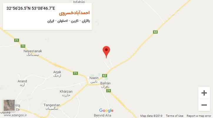 روستای احمدآبادخسروی بر روی نقشه