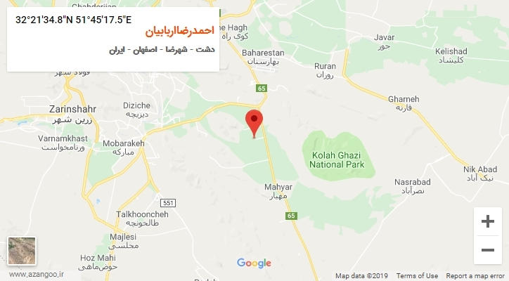 روستای احمدرضااربابیان بر روی نقشه