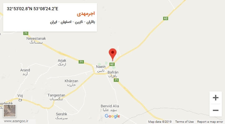روستای اجرمهدی بر روی نقشه