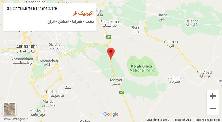 روستای اکبرنیک فر بر روی نقشه