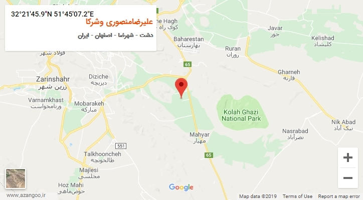 روستای علیرضامنصوری وشرکا بر روی نقشه