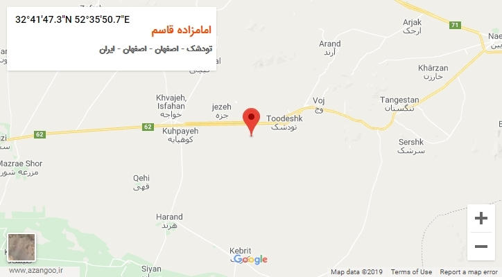 روستای امامزاده قاسم بر روی نقشه