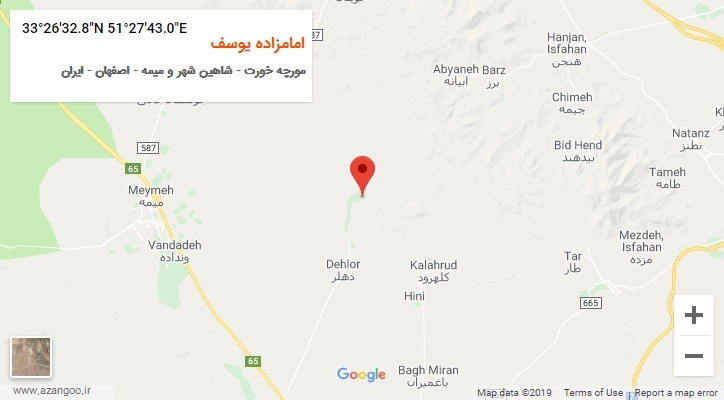 روستای امامزاده یوسف بر روی نقشه