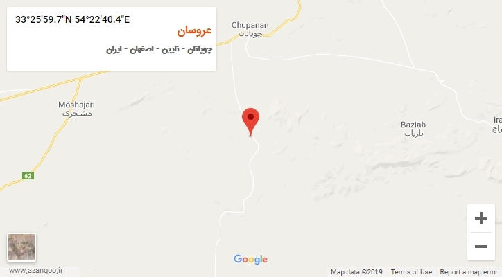 روستای عروسان بر روی نقشه