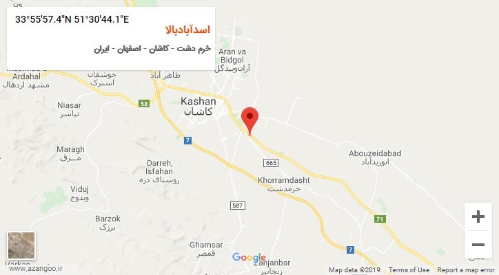 روستای اسدآبادبالا بر روی نقشه