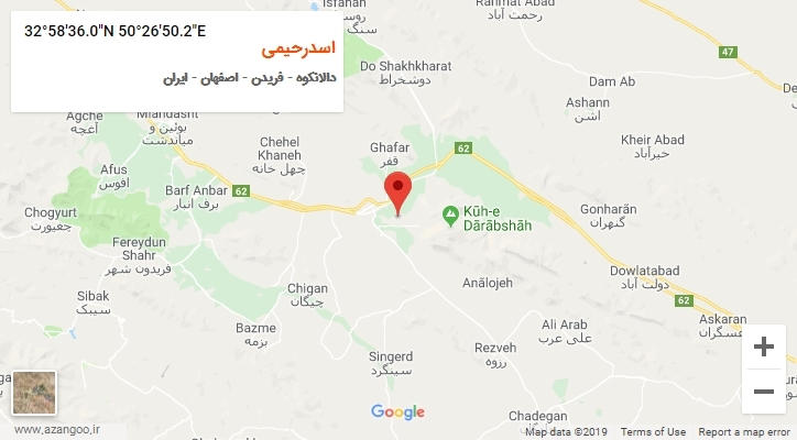 روستای اسدرحیمی بر روی نقشه