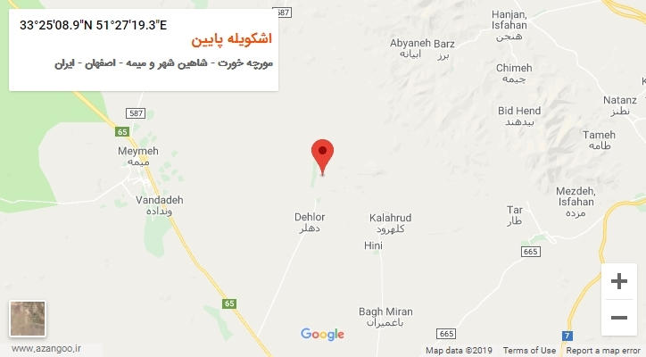 روستای اشکویله پایین بر روی نقشه
