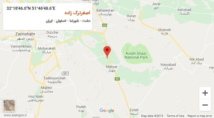روستای اصغرترک زاده بر روی نقشه