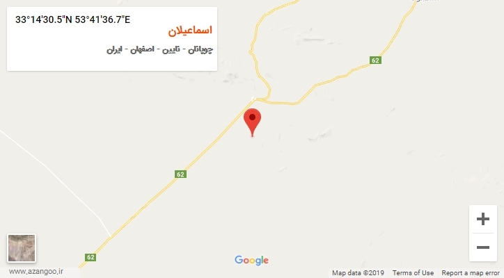 روستای اسماعیلان بر روی نقشه