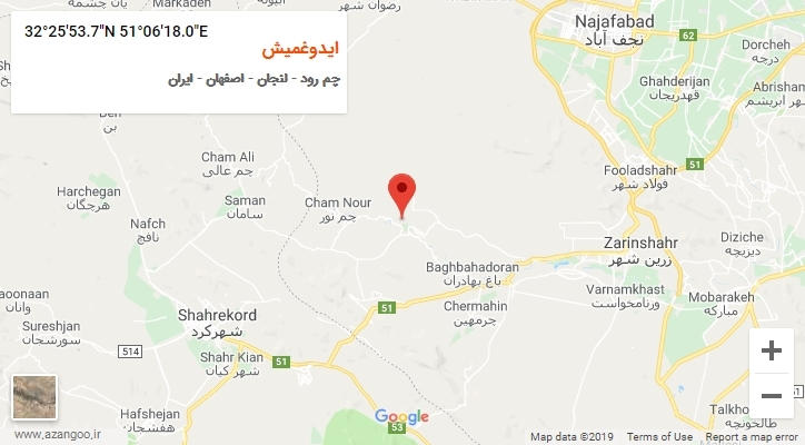 روستای ایدوغمیش بر روی نقشه