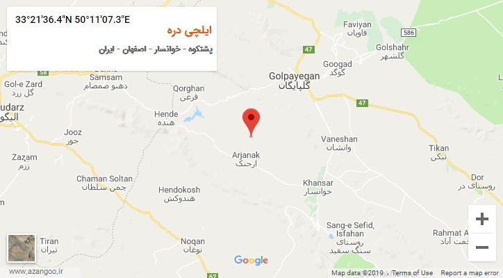 روستای ایلچی دره بر روی نقشه