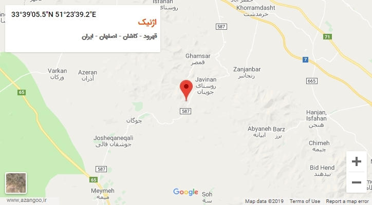 روستای اژنیک بر روی نقشه
