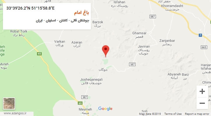 روستای باغ امام بر روی نقشه