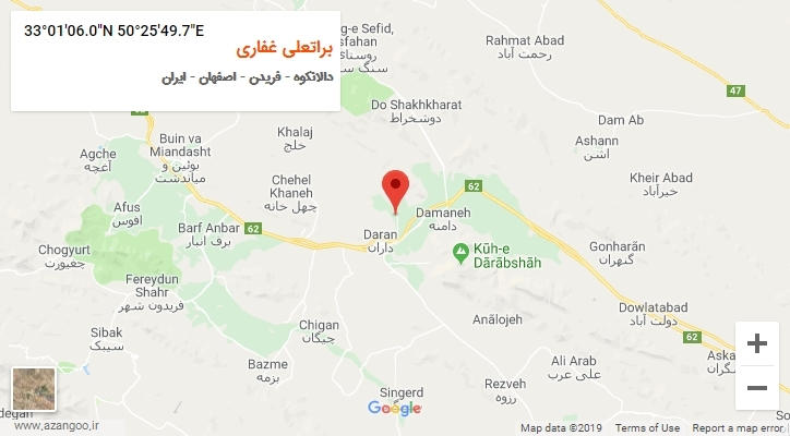 روستای براتعلی غفاری بر روی نقشه