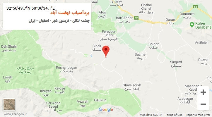 روستای بردآسیاب نهضت آباد بر روی نقشه