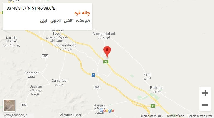 روستای چاله قره بر روی نقشه
