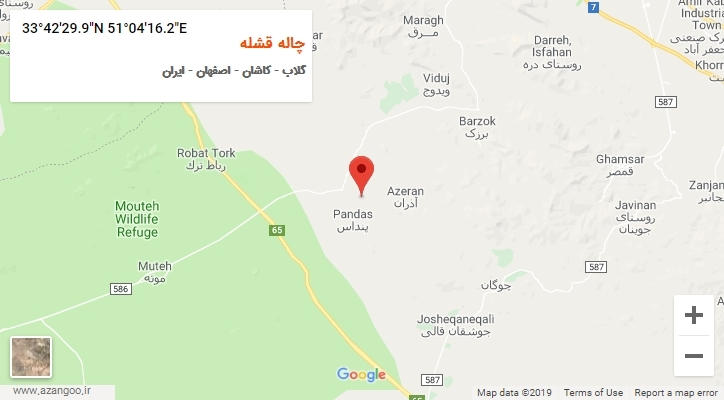 روستای چاله قشله بر روی نقشه