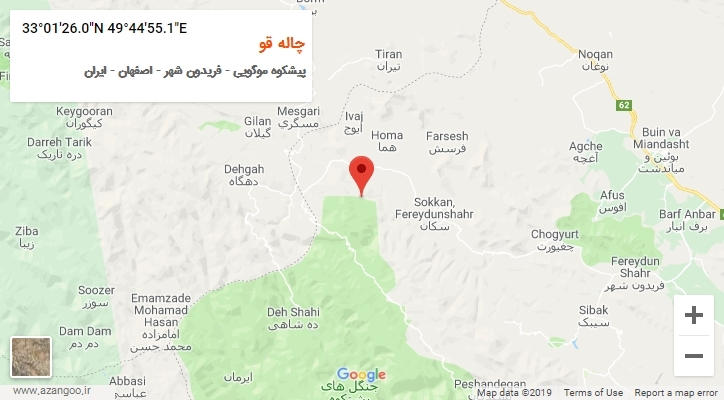 روستای چاله قو بر روی نقشه