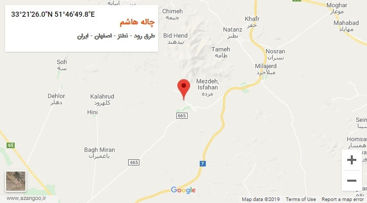 روستای چاله هاشم بر روی نقشه