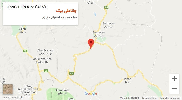 روستای چاتاعلی بیک بر روی نقشه