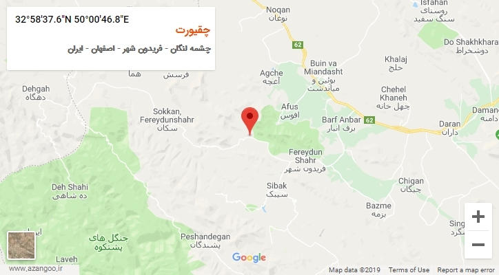 روستای چقیورت بر روی نقشه