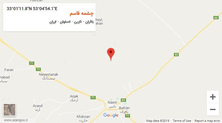 روستای چشمه قاسم بر روی نقشه