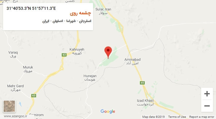 روستای چشمه روی بر روی نقشه