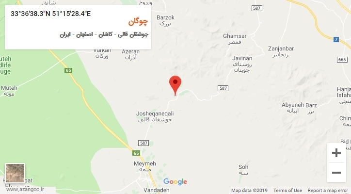 روستای چوگان بر روی نقشه