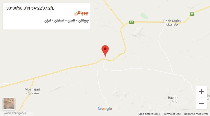 روستای چوپانان بر روی نقشه