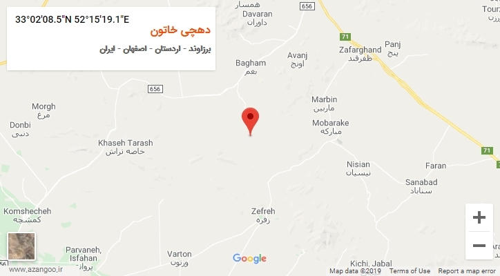 روستای دهچی خاتون بر روی نقشه