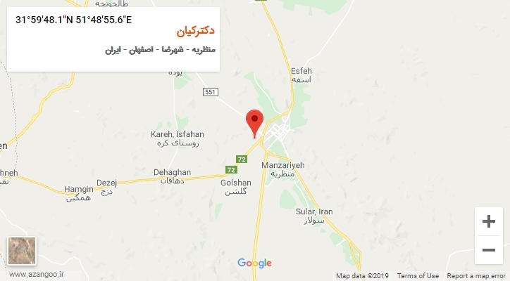 روستای دکترکیان بر روی نقشه