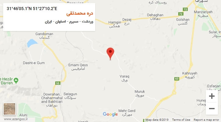 روستای دره محمدتقی بر روی نقشه