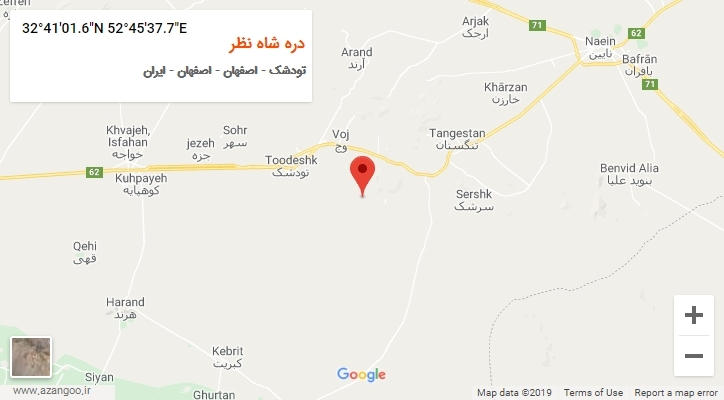 روستای دره شاه نظر بر روی نقشه