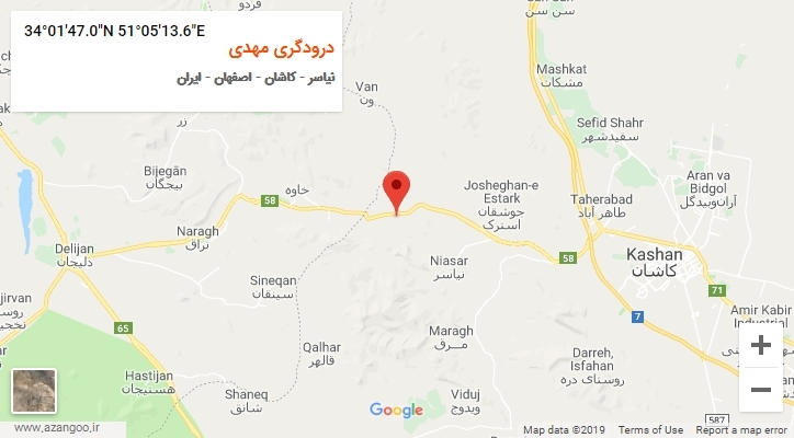 روستای درودگری مهدی بر روی نقشه